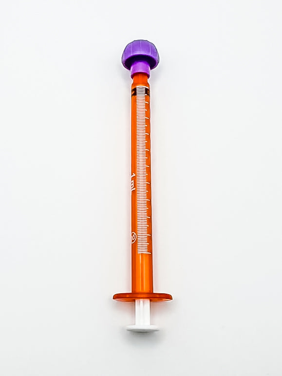 BAXTER Amber Oral Syringes with tips (1ml)