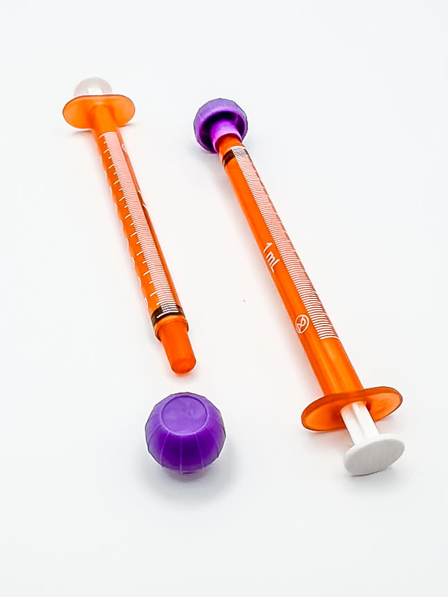 BAXTER Amber Oral Syringes with tips (1ml)