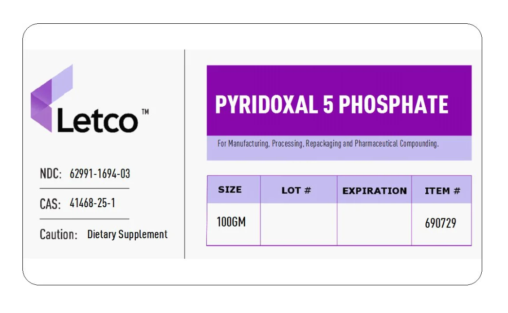 Pyridoxal 5 Phosphate (Letco brand)