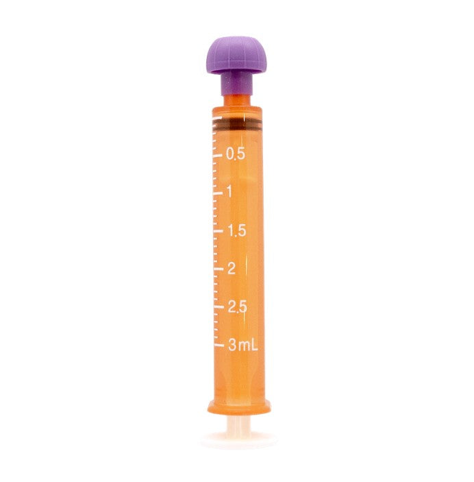 BAXTER Amber Oral Syringes with tips (3ml)