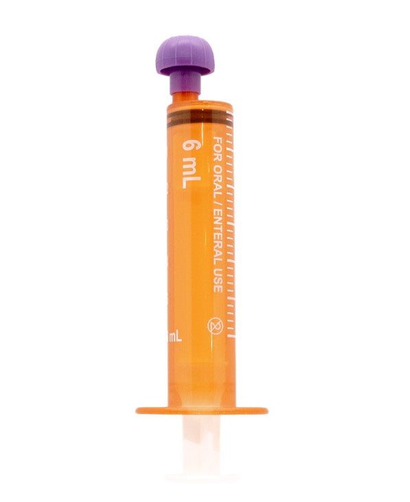 BAXTER Amber Oral Syringes with tips (6ml)