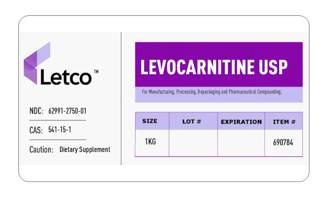 Levocarnitine USP *Limited-time special, exp. 24 March 2025*