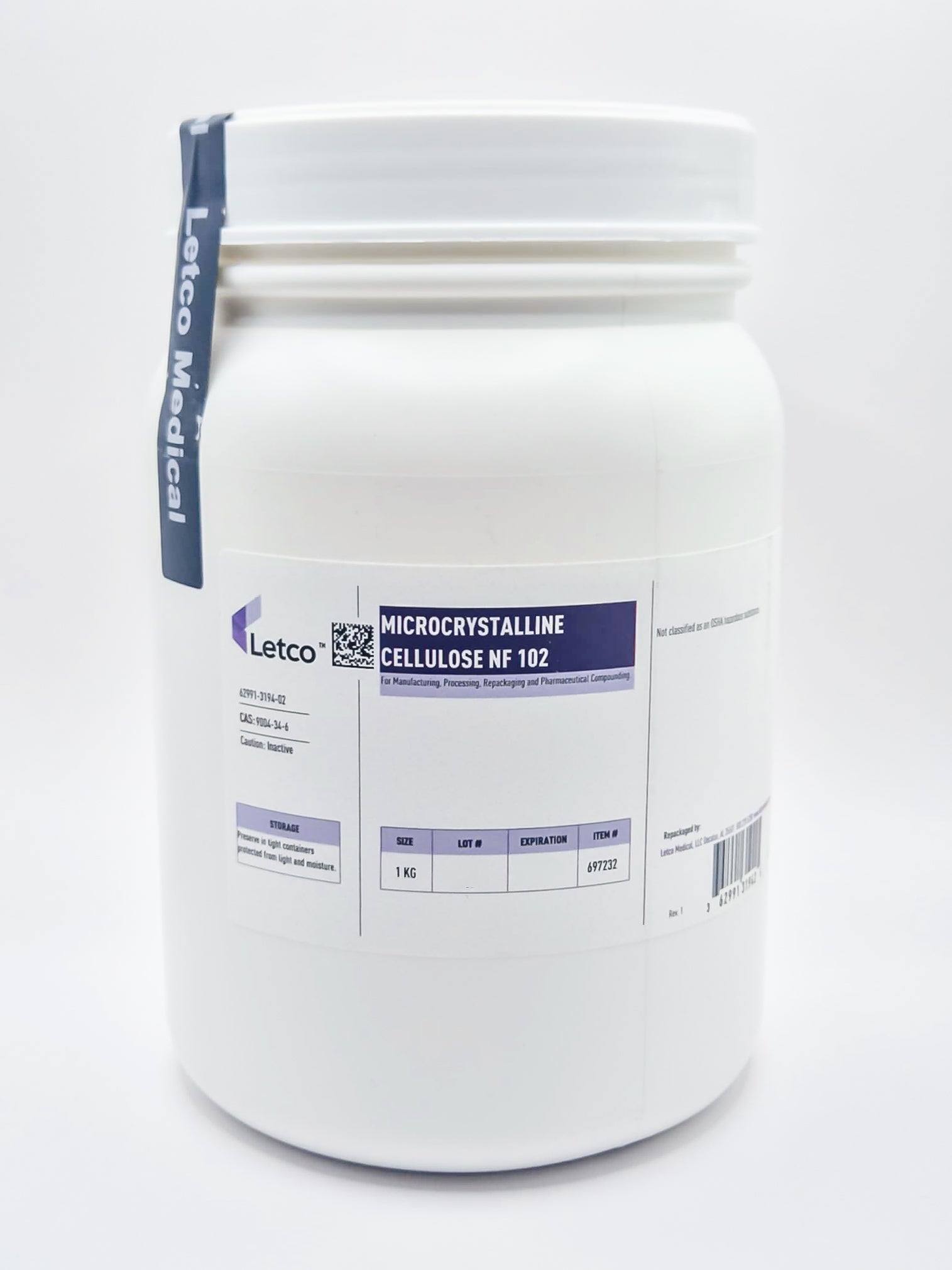 Microcrystalline Cellulose NF 102 *NEW*