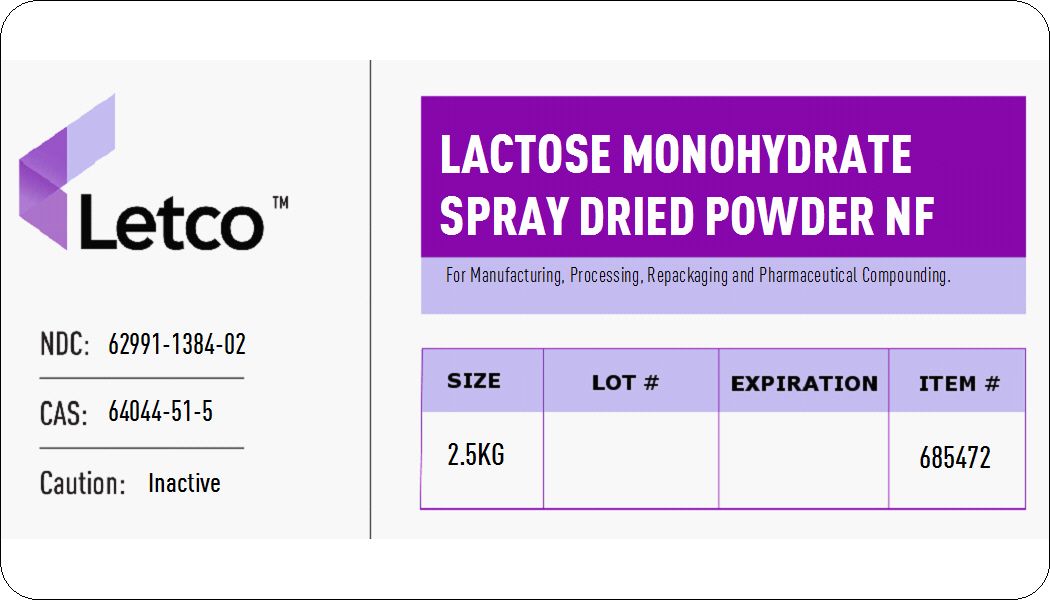 Lactose Monohydrate Spray Dried NF