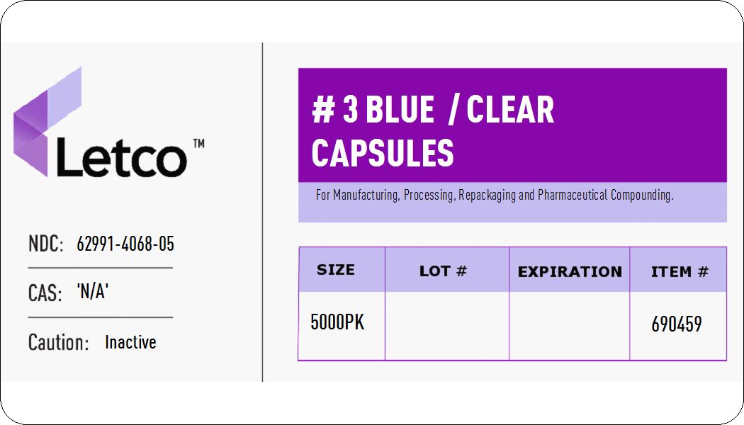 Capsules #3 Blue/Clear