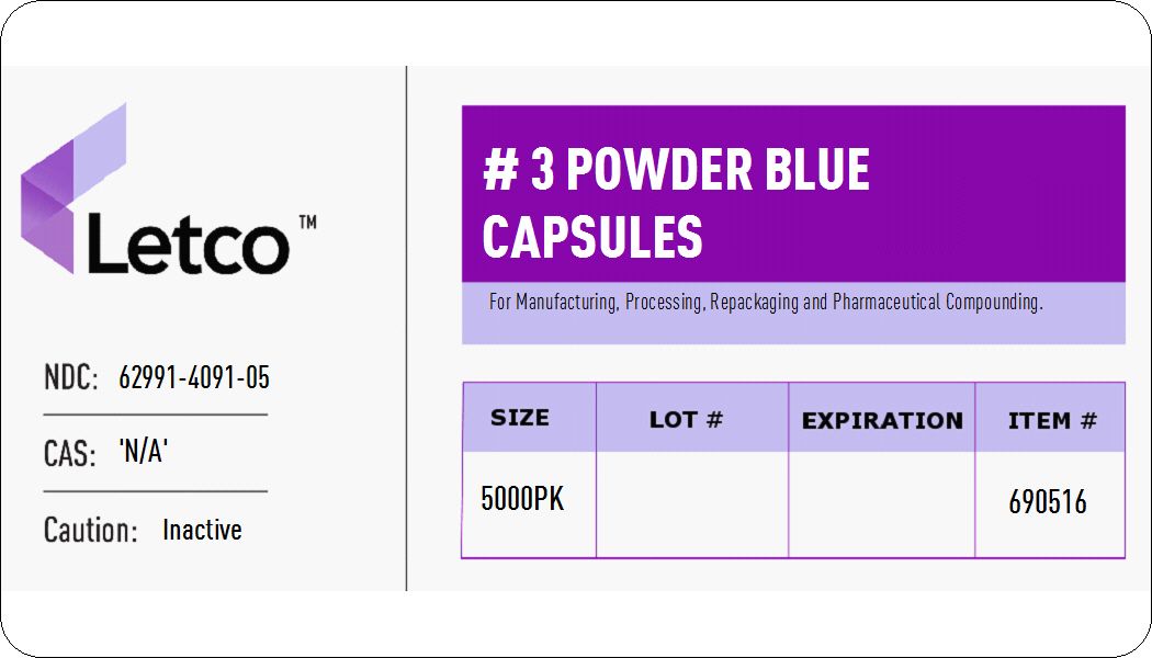 Capsules #3 Powder Blue