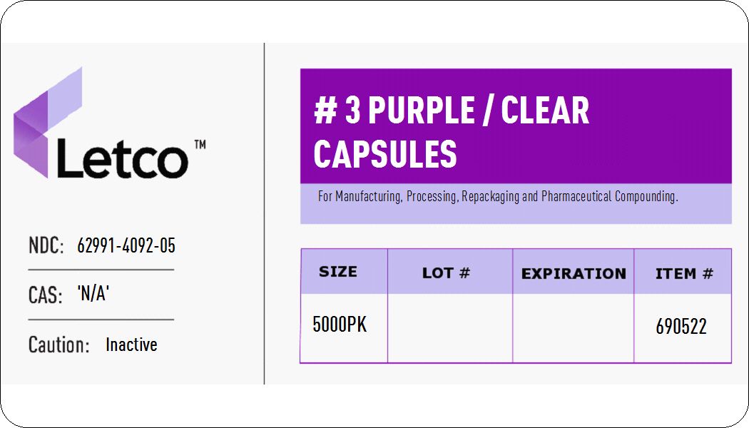 Capsules #3 Purple/Clear