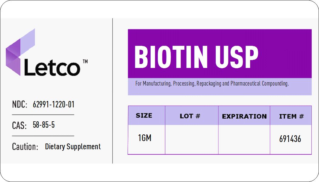 Biotin USP (Letco brand)