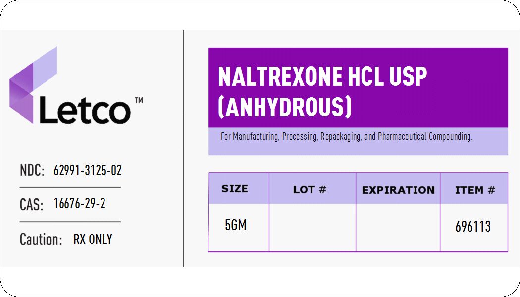 Naltrexone HCL USP Anhydrous