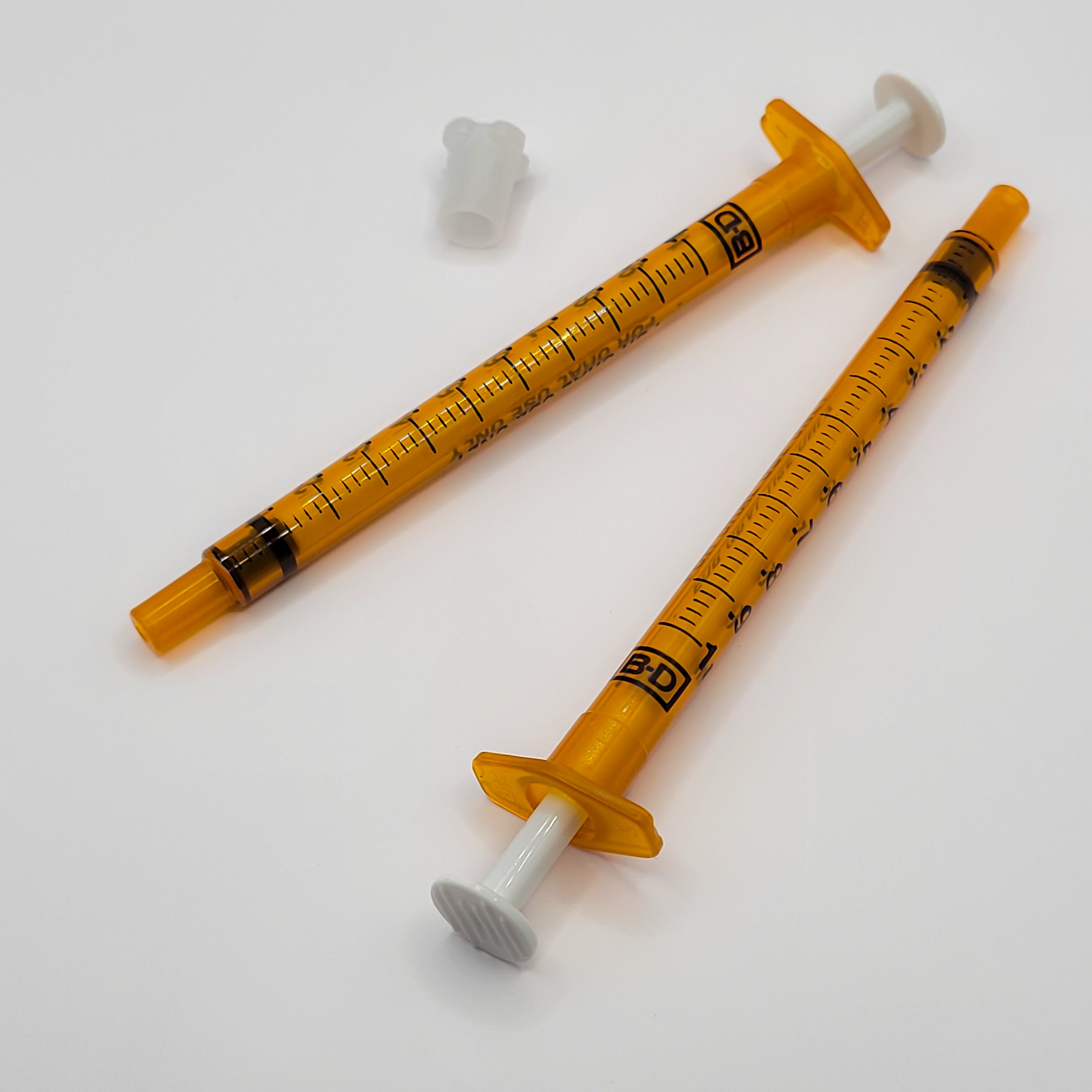 BD Amber Oral Syringes with tips (1ml)