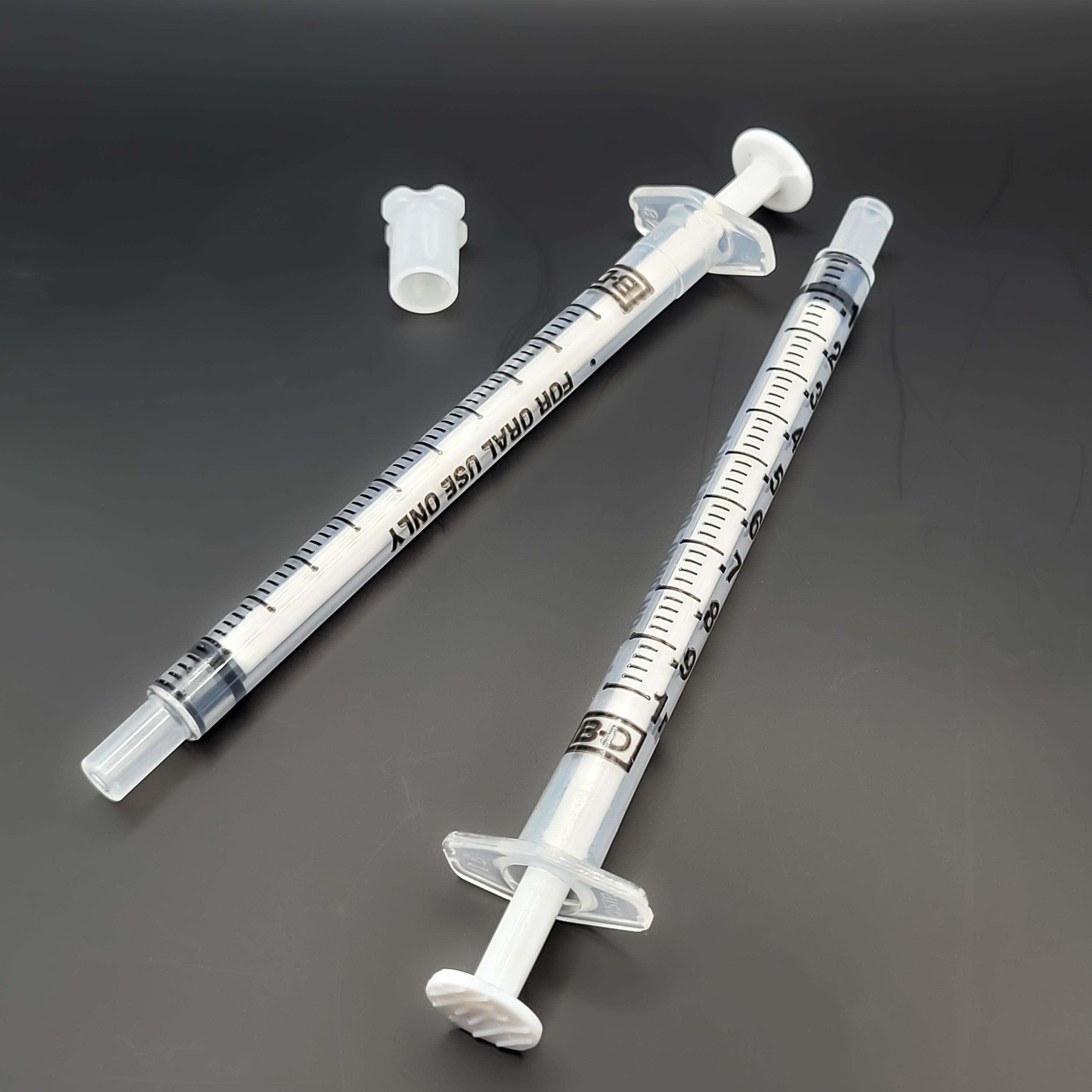 BD Clear Oral Syringes with tips (1ml)