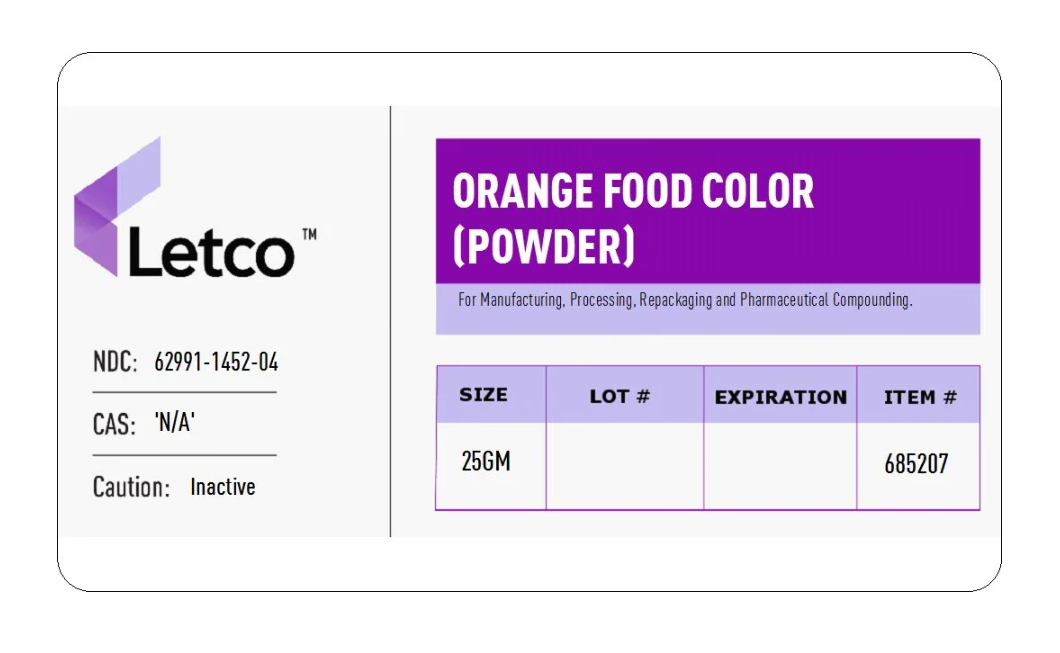 Food Colour Orange (Powder)
